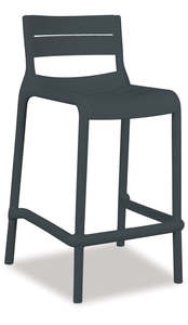 Villa Barstool Gunmetal Grey