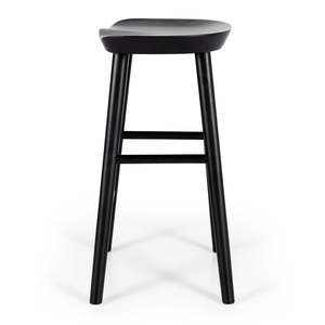 Barstools: Fuji Oak Barstool Black