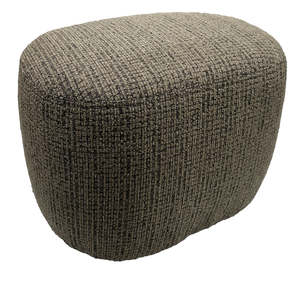 Bella Ottoman Caramel & Black