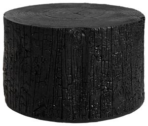 Black Log Side Table