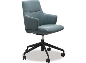 Armchairs: Stressless Mint Office Chair Teal Blue