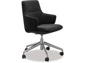 Stressless Mint Office Chair Paloma Black/Polished Metal