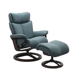 Recliners: Stressless Magic Medium Teal Blue