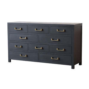 Consoles Sideboards Shelving: Black Elm Lowboy