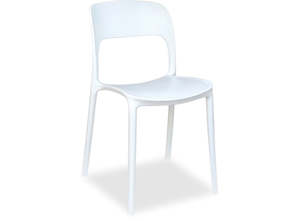 Outdoor Dining Chair: Riley Chair White