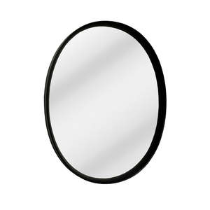 Accessories: Black Oak Oval Framed Mirror 630x800