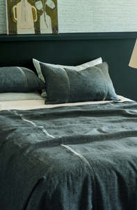 Linen Homewares: Ruscello Bedspread Mallard King 285x270cm