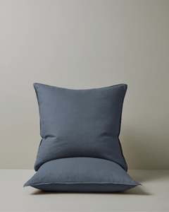 Pillowcases: Ravello Linen Pillowcase Pair Denim