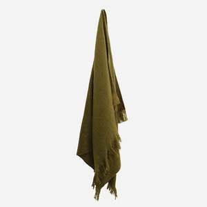 Blankets Throws: Olive Green Throw 1300 x 1700