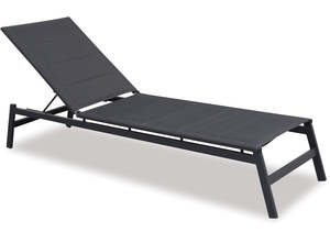 Furniture: Boston Sunlounger Gunmetal
