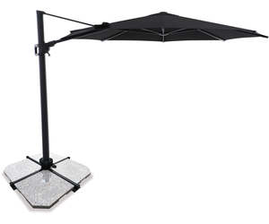 Outdoor Furniture: Sirius Round Umbrella Black 3.3m