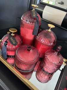 Florence Candle Large, Red