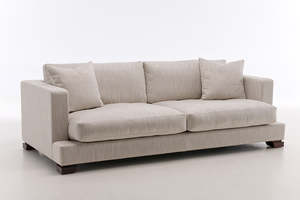 George 2.5 Seater Hval Steel