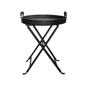 All: Black Iron Folding Tray Table