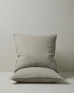 Ravello Standard Linen Pillowcase, Pebble
