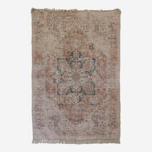 Kashan Style Stonewashed Rug