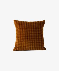 Cushions: Tobacco Diamonds Handblock Cushion, 50x50cm