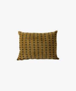 Cushions: Dots Handblock Velvet Cushion 50x35cm