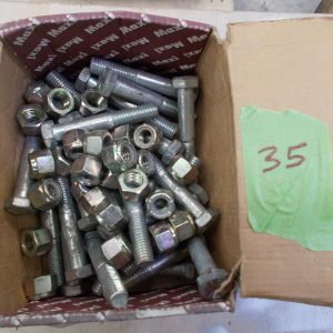 Zinc Fasteners - Redpath: 1/2″UNC x 100 BOLT + NYLOCK NUT