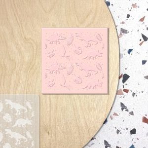 Baby/Baby Shower: Texture Dinosaur feet – Raised Cookie Stamp