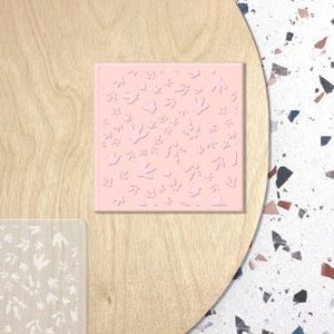 Baby/Baby Shower: Texture Floral Filigree – Raised Cookie Stamp