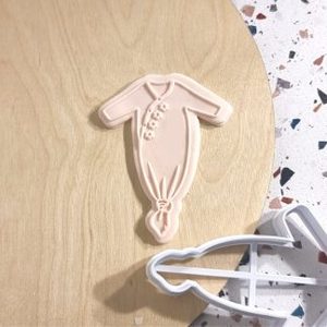 Baby/Baby Shower: Texture Sea Shells – Raised Cookie Stamp