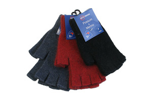 Products: Meino Possum Fingerless Gloves Red Rock Hats