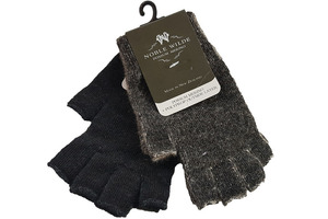 Merino Possum Polypropylene Fingerless Gloves Red Rock Hats