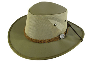Canvas Breeze Barmah Khaki Hat Red Rock Hats