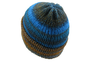 Brown Blue Woollen Beanie Red Rock Hats