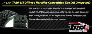 1 8 Offroad Dirt: TPRO 1/8 OffRoad HaraBite Competition Tyre Pre-mounted - (US)(XR-T5) 1 Pair