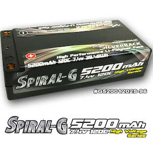 2020 Waikato Indoor Offroad Carpet Champs: Silverback Spiral-G (Graphene) 5200mah 120C/240C 7.4V 2S Lipo Shorty (5mm Bullet) 219g
