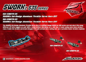 Standard Size: SWORKz Uni-Design Aluminum Throttle Servo Horn 25T