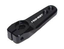 Standard Size: Highest RC Car Single Arm Servo Horn - Steering 25T (Black or Red)