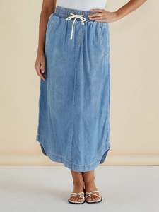 Betty Basics Brunch Denim Skirt