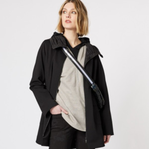 Clarity Ponti Ruched Longline Jacket