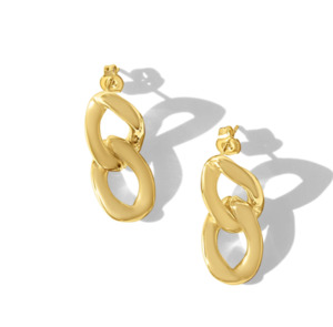 Fabuleux Vous: Fabuleux Vous SS Double Link Earrings