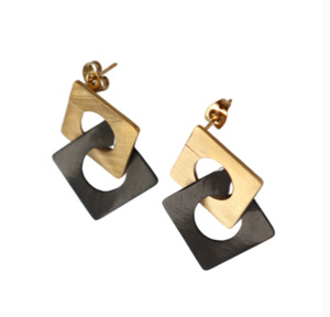 Fabuleux Vous: Fabuleux Vous Carre Stud Earrings