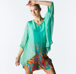 Fate Becker: Fate + Becker Blossoming Silk Top