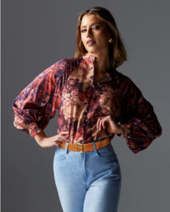 Fate Becker: Fate + Becker Berry Kiss Blouse