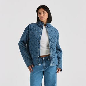 Riders By Lee Denim Quilted Bomber