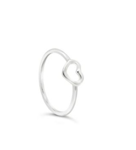 Stones & Silver 925 SS Petite Heart Ring 7mm