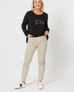 Threadz Pull On Ripped Jeans