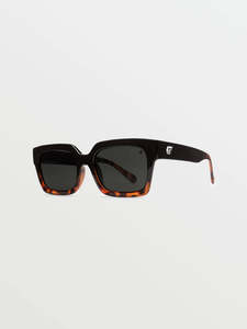 Volcom Sunglasses: VOLCOM Domeinator Sunglasses Gloss Darkside/Gray Polar