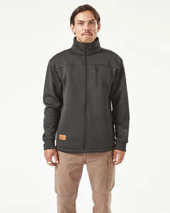 Mens Jackets: Volcom Workwear Bonded Fleece Zip