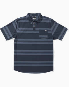 Mens Shirts: Salty Crew Sundown Perforated Tech Polo