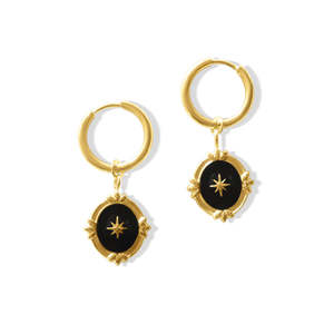 Fabuleux Vous: Fabuleux Vous Steel Me Boho Star Earrings