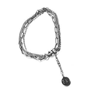 Fabuleux Vous: Fabuleux Vous Steel Me 3 Chain Bracelet