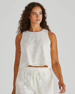 SASS Zimmy Broderie Tank Top