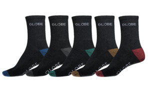 Accessories 1: Globe Ingles Crew Sock 5 Pack